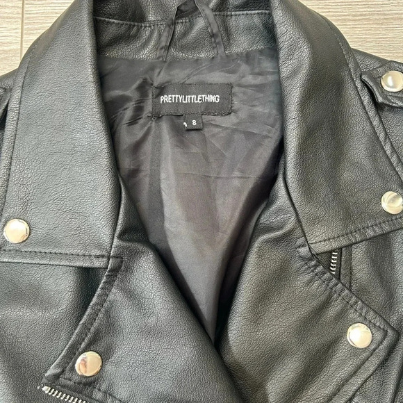 Pretty  little thing Faux Leather jacket - Picture 3 of 4